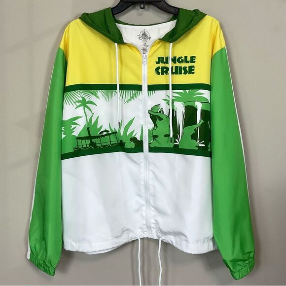 Disney Parks Jungle Cruise Jacket Windbreaker NWT Hooded Magic Kingdom Sz 3X - Picture 1 of 7